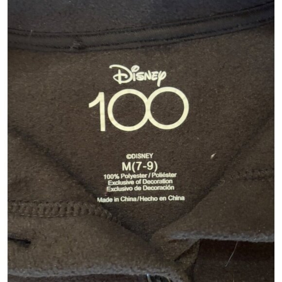 Womens Black Disney 100 Character Print Polyester Button Jacket Size M - Picture 2 of 11